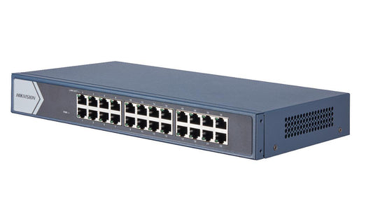 SWITCH HIKVISION 24P GBLAN 19" RACK MOUNT.STEEL CASE DS-3E0524-E