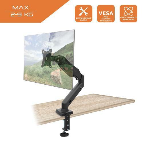 TECHMADE STAFFA TV DA SCRIVANIA DA 10"A 27