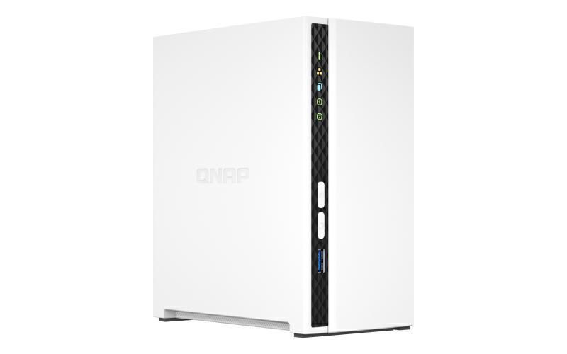NAS QNAP 2*BAY 2.5/3.5"QC 2.0GHZ 2GB 2*SATAIII 1*LAN 2*U2 1*U3