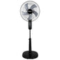 VENTILATORE A PIANTANA TERMOZETA AIRZETA PLUS NERO/CROMO/GRIGIO